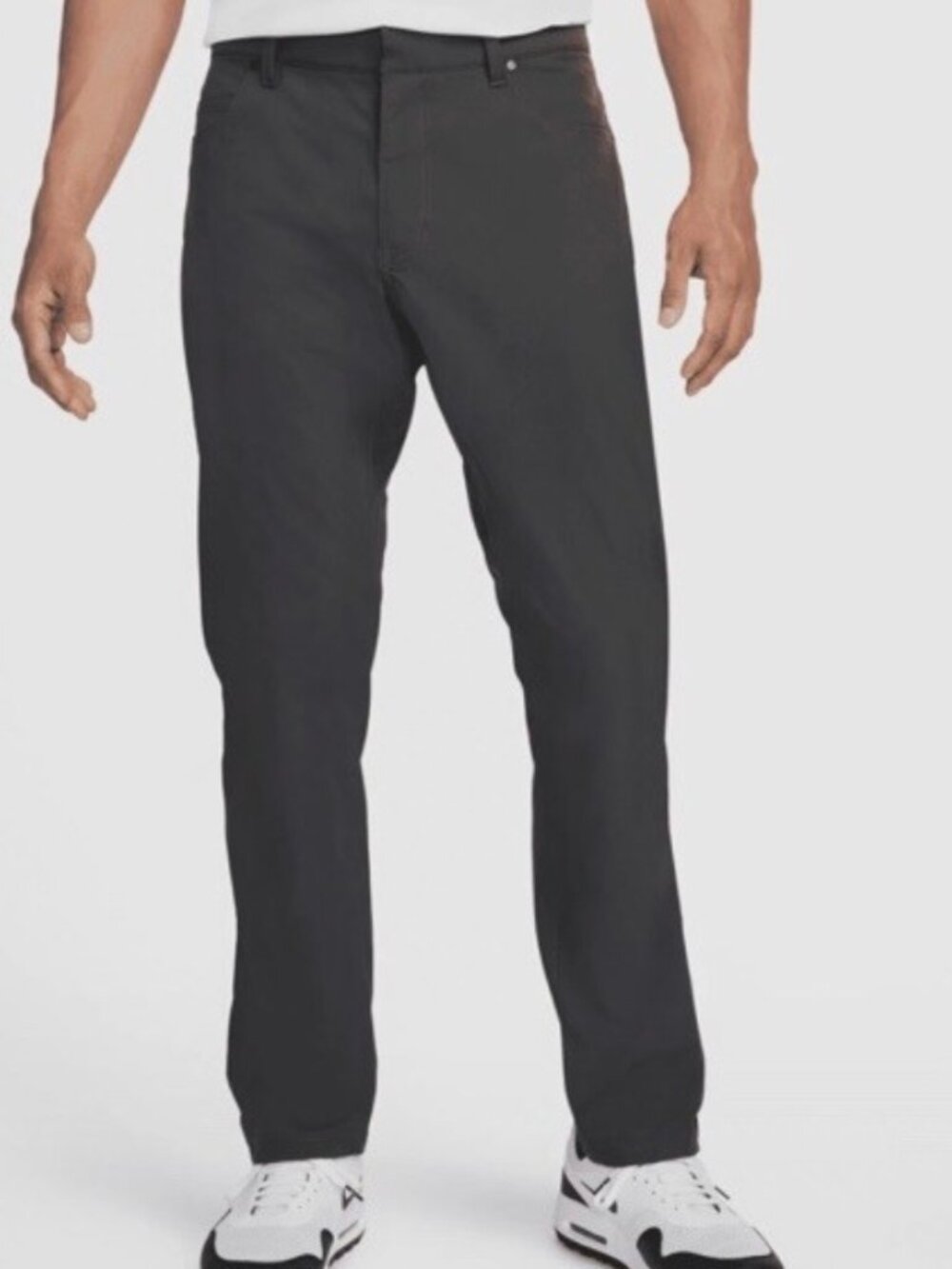 Nike Men’s Dri-FIT 5-Pocket Slim Fit Golf Pants, Gray Charcoal, Size 38X32